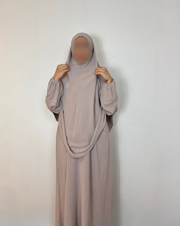 light blush abaya