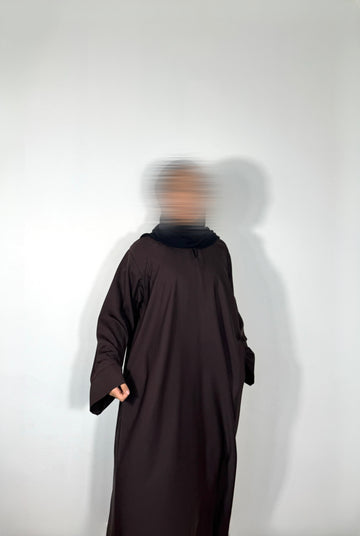 dark cocoa abaya (nida)