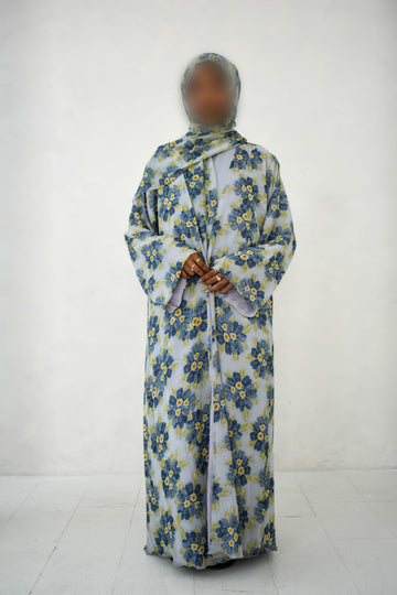 floral dusk abaya set