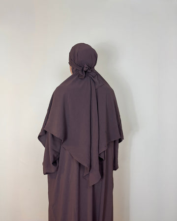muted plum khimar