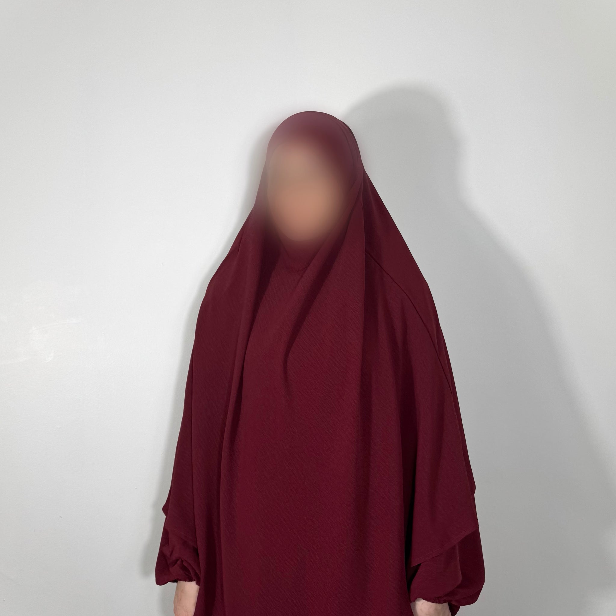 maroon khimar & abaya set