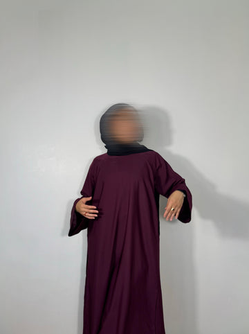 burgundy abaya (nida)