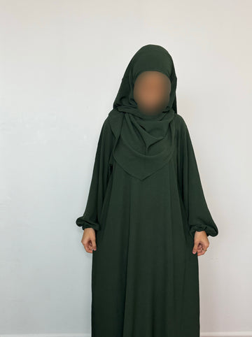 winter green abaya