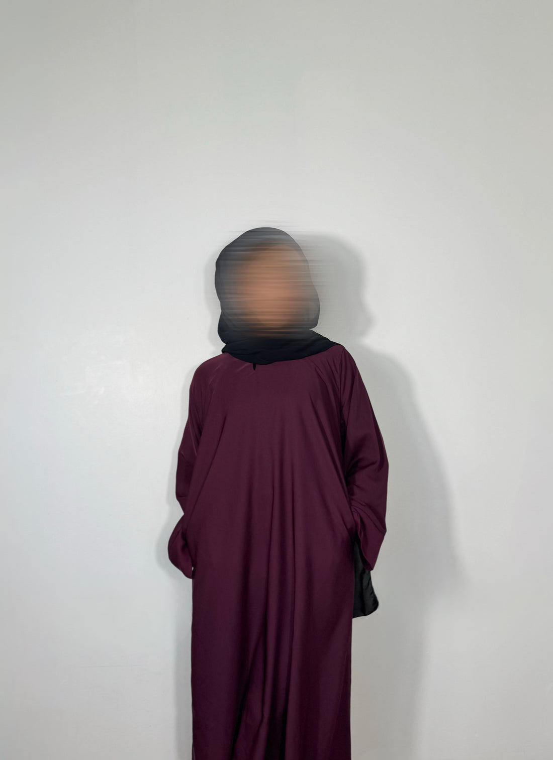 burgundy abaya (nida)
