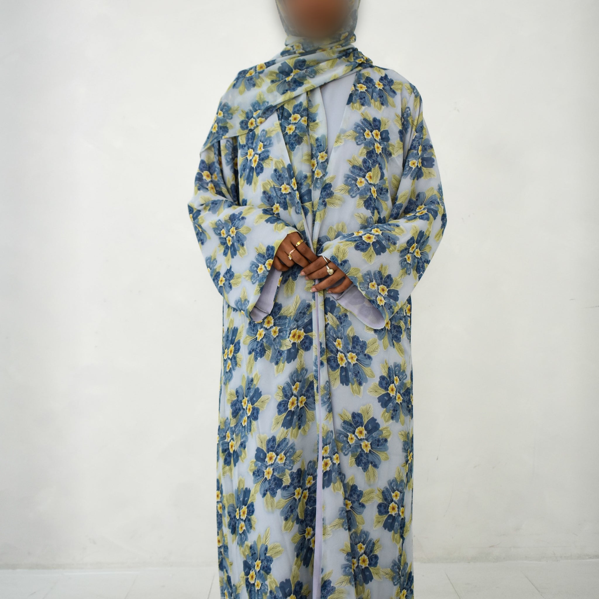 floral dusk abaya set