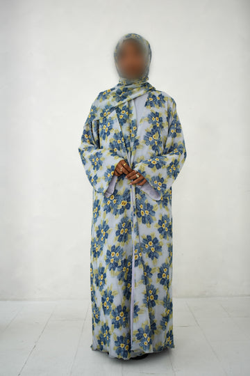 floral dusk abaya set